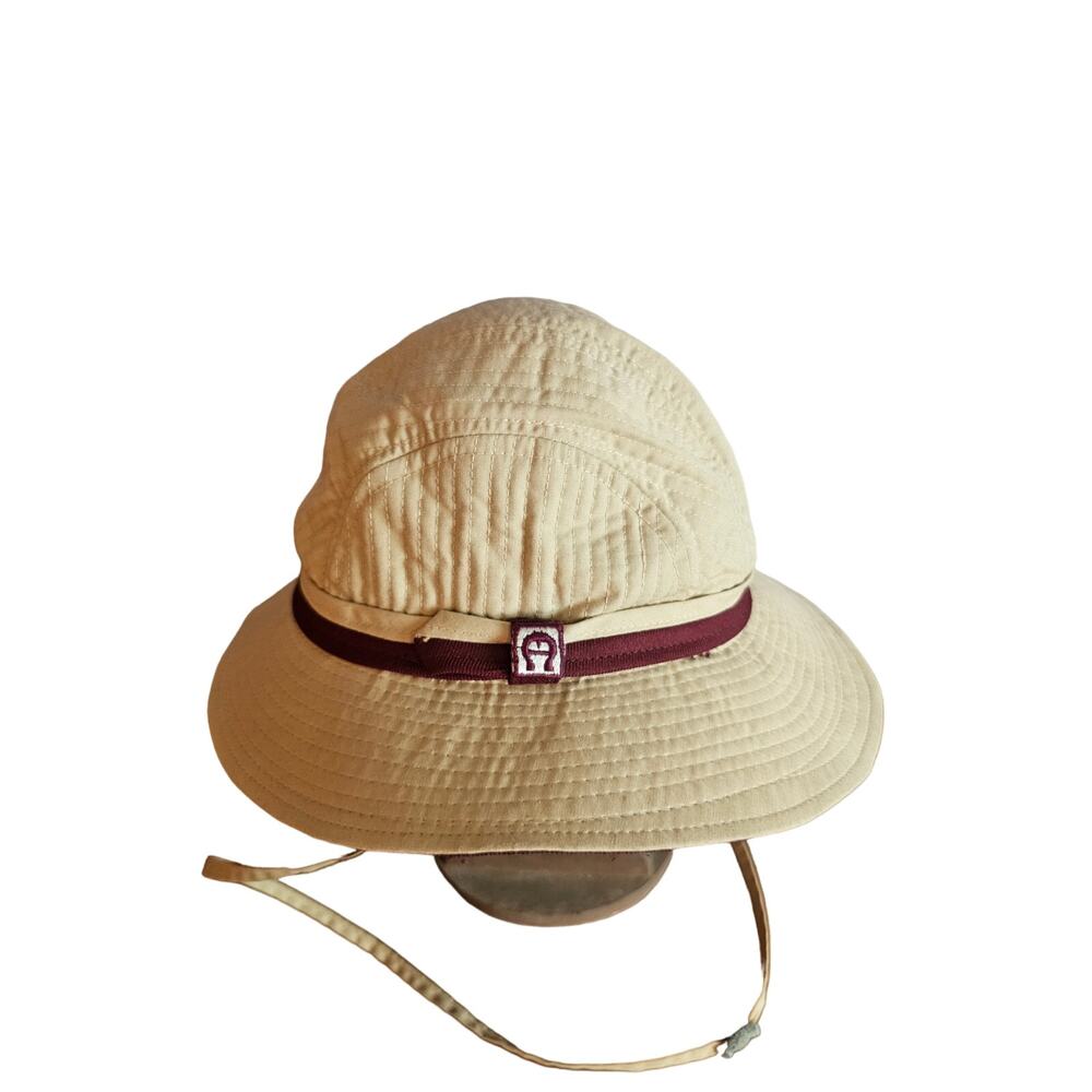 Etienne Aigner Designer Bucket Hat. Made In USA. Brown. Size L